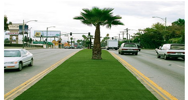 Zielony dywan ze sztucznej trawy przeciwpożarowej o wysokości 15 mm - 60 mm 0