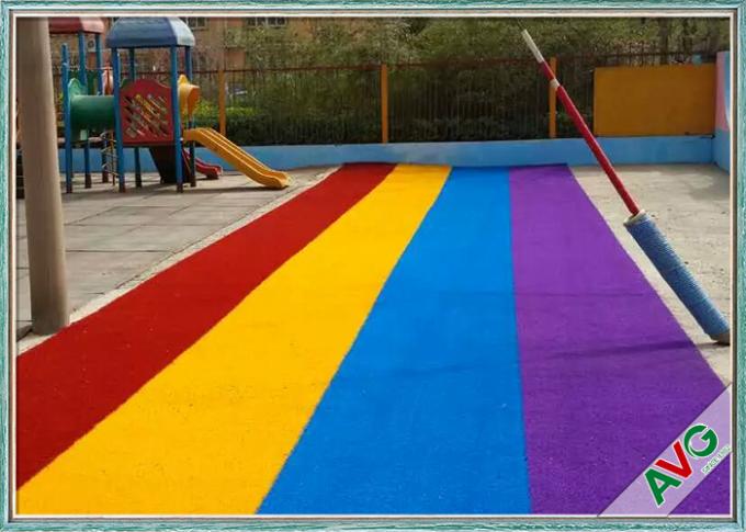 Outdoor Sports Flooring Playground Trawa syntetyczna / Sztuczna murawa bezpieczeństwa do ogrodów 0