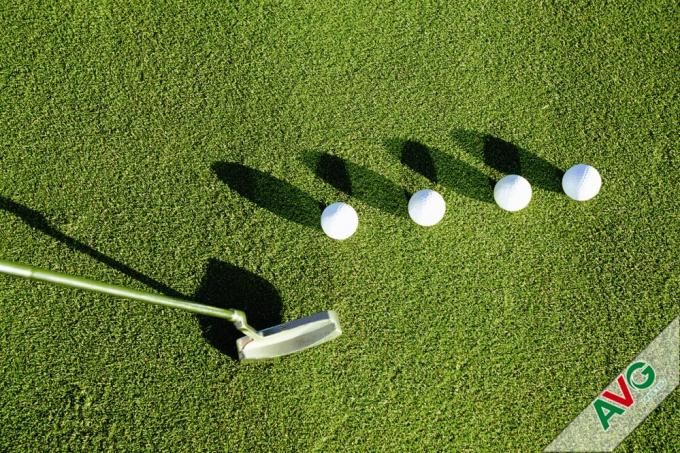 Wysokość stosu 10 mm Naturalny golf Sztuczna trawa / Golf Indoor Putting Green 2