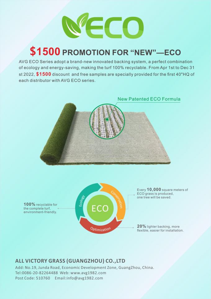 ECO Podkład 100% nadający się do recyklingu 35-60mm Syntetyczna murawa Krajobraz Podłoga ogrodowa Turf Dywan Sztuczna trawa Murawa 1