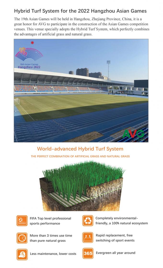 Wysokiej jakości nowa kombinacja konstrukcji futbolowej sztucznej trawy 0