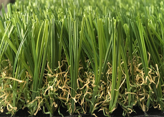 Chiny Miękkie, trwałe, zewnętrzne trawniki ze sztucznej trawy w kształcie litery S o wysokości stosu 20 mm - 45 mm dostawca